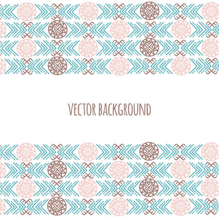 INDIAN CULTURE American Native Thanksgiving Folk Ethnic Backdrop Vector Illustration for Print Fabric and Decorationのイラスト素材