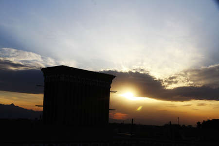 sunset time , golden time