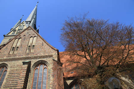 Flensburg is a town at the tip of the Flensburg Fjord in northern Germany.の写真素材