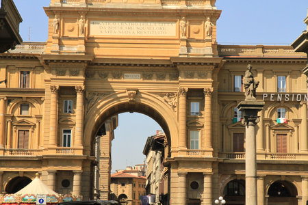 Florence, capital of Italyâs Tuscany region, is home to many masterpieces of Renaissance art and architecture.の写真素材