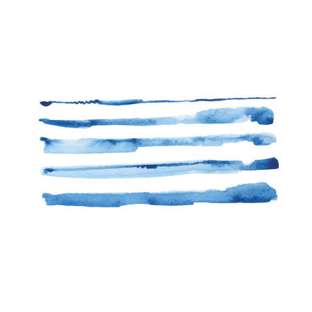 Abstract watercolor art hand paint isolated on white background.のイラスト素材