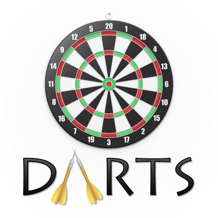 Darts background. Vector illustration.のイラスト素材
