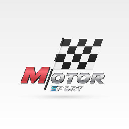 Motor sport emblem. Vector illustrationのイラスト素材