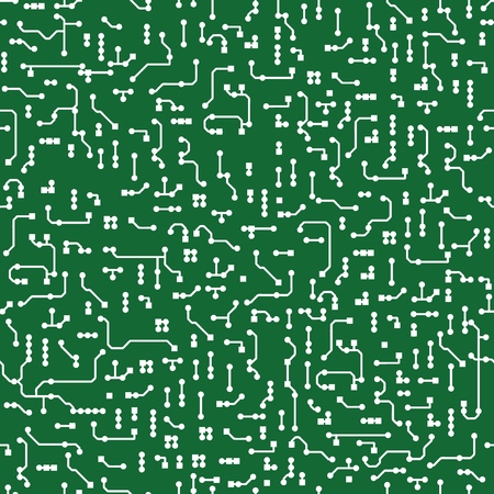 PCB layout style seamless background.のイラスト素材