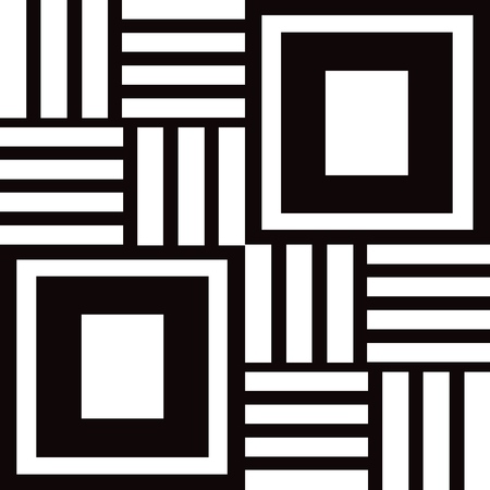 Geometric seamless ornament for ceramics, wallpaper, textile, web, cards. Ethnic pattern. Border ornament. Tribal ornament for fabric, surface design, wrapping paper or template.のイラスト素材