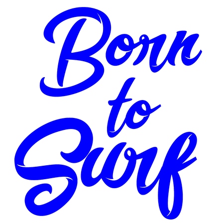 Surfing Typography Modern Urban Apparel Design for Silk Screen Print.のイラスト素材