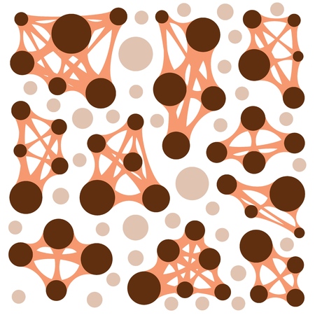 Big data metaball organic or shemistry illustration for infographics, prints, cardsのイラスト素材