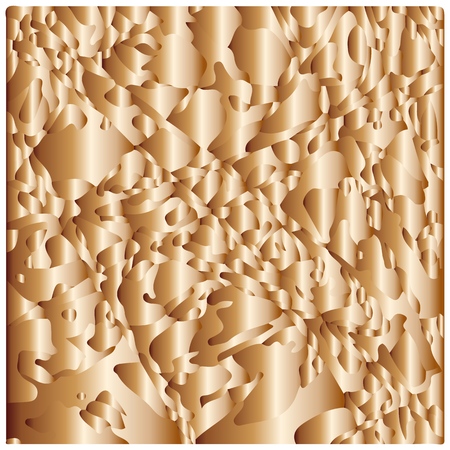 Abstract template background with gold oganic zigzag shapes.のイラスト素材