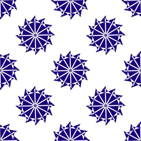 The geometric pattern. Seamless vector background. Black and white texture. Graphic modern pattern.のイラスト素材