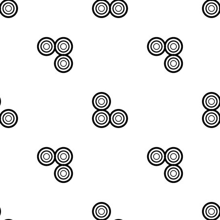 The geometric pattern. Seamless vector background. Black and white texture. Graphic modern pattern.のイラスト素材