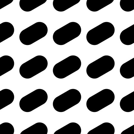 The geometric pattern. Seamless vector background. Black and white texture. Graphic modern pattern.のイラスト素材