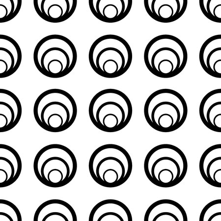 The geometric pattern. Seamless vector background. Black and white texture. Graphic modern pattern.のイラスト素材