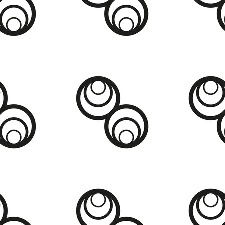 The geometric pattern. Seamless vector background. Black and white texture. Graphic modern pattern.のイラスト素材