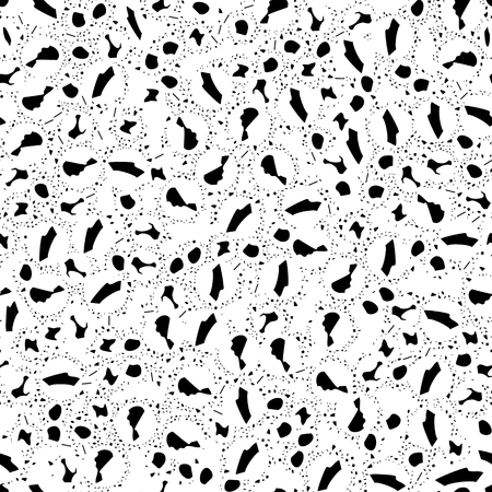 Seamless Black Distressed Grain Dust Texture Overlay. Grunge Urban Background.のイラスト素材