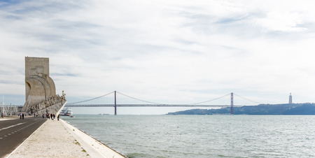 Monument to the discoveries Lisbon Portugalのeditorial素材