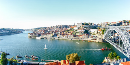 Cityscape across the Douro River, Porto, Portugal