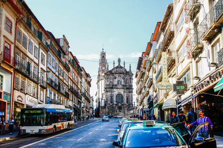 PORTO,PORTUGAL - OCTOBER 20,2012 : Clerigos tower (Torre dos Clerigos), Porto, Portugalのeditorial素材