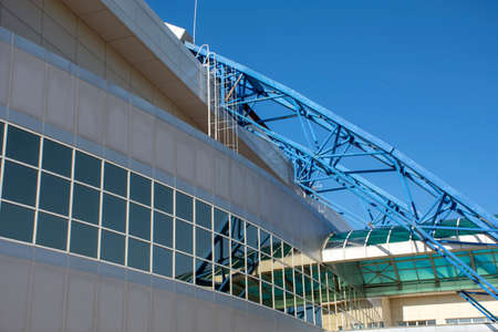 Russia. Elements of the architecture of the building in the industrial style