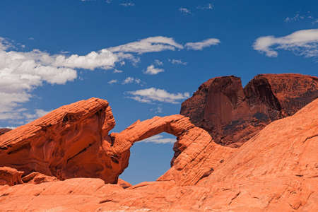 arch rock valley of fireの写真素材
