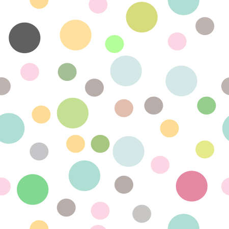 Seamless Colorful Circles pattern vector illustration designのイラスト素材