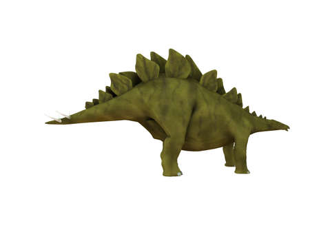 3d render depicting a dinosaur, which lived during the Cretaceous period, isolated on white.の写真素材