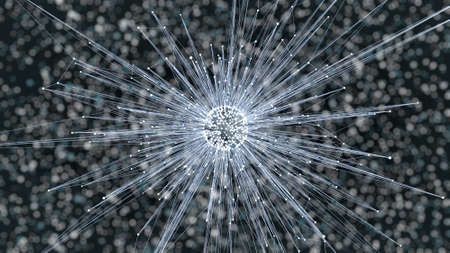 sound abstract 3d illustrationの写真素材