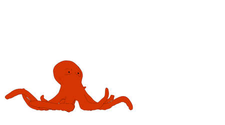 outlined animal isolated on white 3d renderingの写真素材