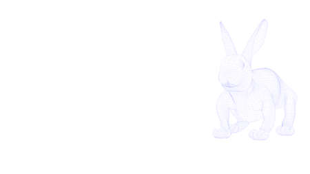 3d rendering of an outlined objectの写真素材