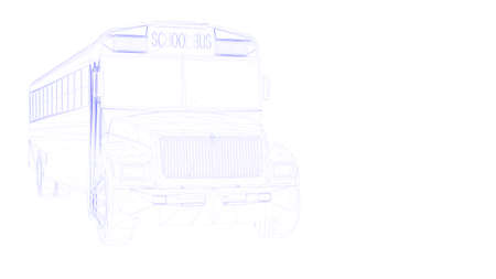 3d rendering of an outlined object