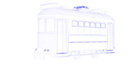 3d rendering of an outlined object
