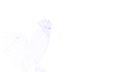 3d rendering of an outlined objectの写真素材