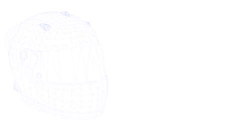 3d rendering of an outlined object