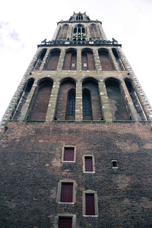 tower church building in Netherlands main cityの写真素材
