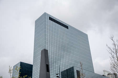 building in Netherlands Europe in the afternoon with a cloudy sky