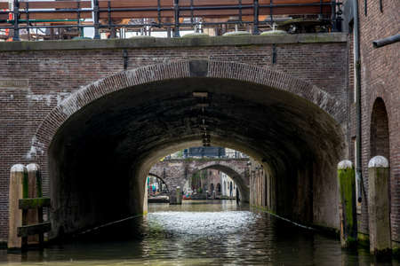 building in Netherlands Europe in the afternoon with a cloudy skyの写真素材