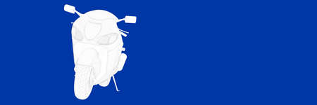 3d rendering of a motor on a blue background blueprintの写真素材
