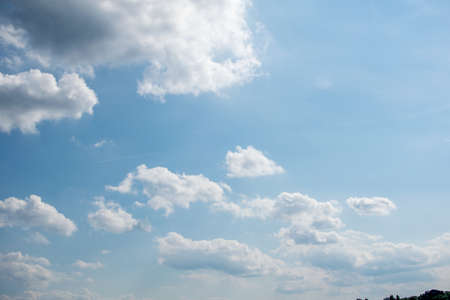 beautiful sky with scattered clouds