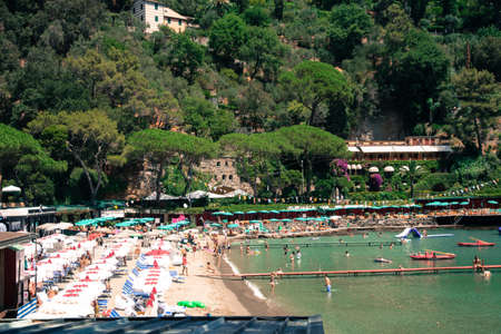 vacation time in Summer with blue water and clear skyのeditorial素材