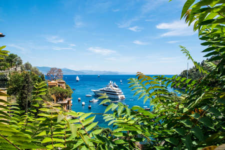 vacation time in Summer with blue water and clear skyの写真素材