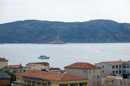 a view in Europe with a building on a sunny dayのeditorial素材