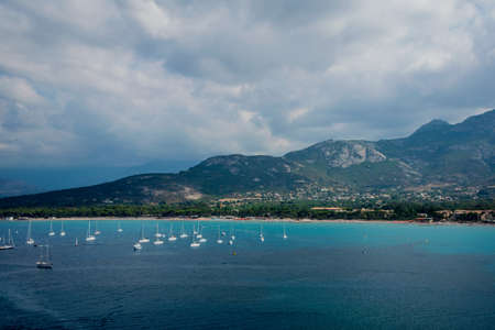 relaxing view with water and natural elements in a sunny day Europeの写真素材