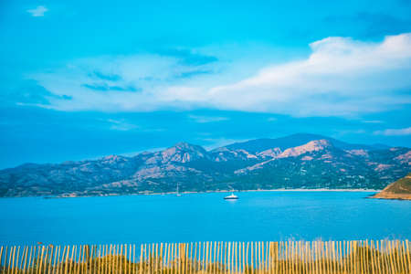 relaxing view with water and natural elements in a sunny day Europeの写真素材