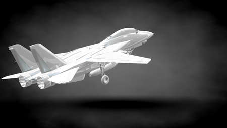 3d rendering of a reflective plane on a dark black background