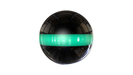 3d rendering of a shpere with structure isolated on a white backgroundの写真素材