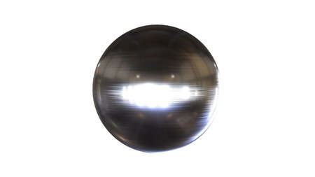 3d rendering of a shpere with structure isolated on a white backgroundの写真素材