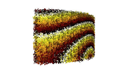 3d rendering of a colorul plant on a white backgroundの写真素材