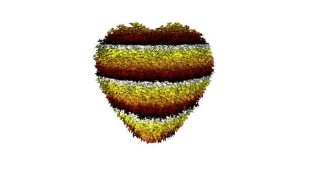 3d rendering of a colorul plant on a white backgroundの写真素材