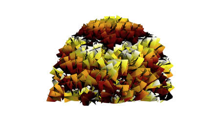 3d rendering of a colorul plant on a white backgroundの写真素材
