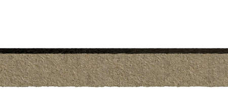 3d rendering of a grass patch isolated on a white backgroundの写真素材