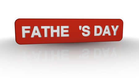 3d rendering of a concept father's day design inside a studioの写真素材
